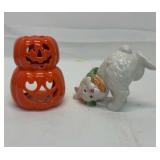 Halloween and Easter decorations made of