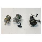 Vintage fishing reels.