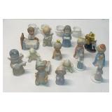 Assorted ceramic figurines.