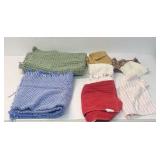 Blankets, towels and washcloths.