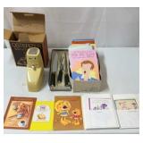 Greetings cards, carving knife set with sharpener