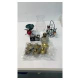 Oil burner tops, candle shavers, candle holders.