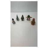 Vintage Christmas figurines.