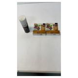 Seam sealer for tents and bug killer.