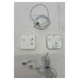 Apple accessories. Charger cable and 3 sets of