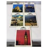 Hardcover European travel books.