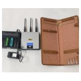 vintage brown leather travel tie valet case WiFi