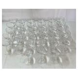 Small champagne glasses.