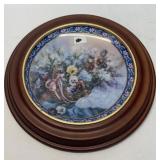 vintage framed collectors ceramic plate From