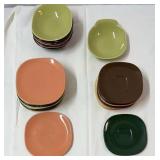 32 piece Vintage Acrylic plates & bowls