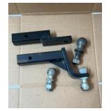 2 inch hitch, receivers and balls.