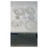 Assorted glassware items.