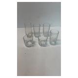Assorted glasses.