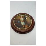 vintage framed collectors ceramic plate From