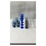 Colored glasses and clear 16 total