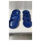 4-10in metal coated plates and 4 -9in metal