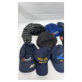 Men's assorted hats. All season. And 2 pairs of