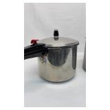 Pressure cooker and a sauce pot