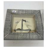 Sailboat Shadowbox Decor