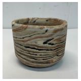 vintage Comanche Pottery marbled bowl planter