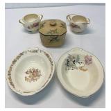 Assorted ceramic items.