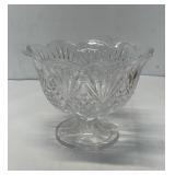 Godinger Dublin Crystal Footed Trifle Bowl.