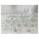 Assorted glassware.
