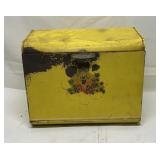 Vintage enamel coated bread box