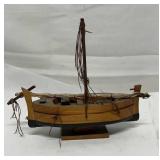 Vintage Wooden Ship Model