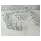 22 piece set of glassware.