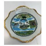Nice gold rimmed, bowl and ashtray.