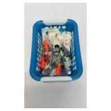 Various sewing items. Buttons, tools needles and