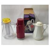 Thermos coffee pot, travel thermos and a diffuser