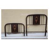 Single vintage metal head and foot frame.  No