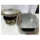 Broiler and roasting pans.