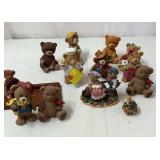 Bear collectible figurines.