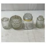 Decorative Glass containers.
