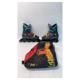 Rollerblades size 11 with carrying pack.