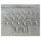 Small champagne glasses