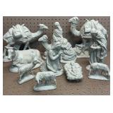 Large Ceramic Nativity Set