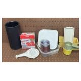 Tupperware Butter and Measuring Cups along w...