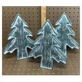 Lot of Metal Christmas Trees