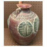 Red Clay Vase - Pot (Chipped but Cool!)