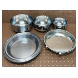 Stainless Nesting Bowls and Baking Pans