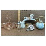 Mixed lot Depression Glass and Others