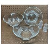 Large Salad Bowls and Salt and Pepper Shakers
