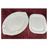 2 Large Table Serving Trays Corning and...