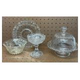 Vtg Serving Glassware
