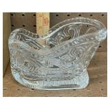 Vintage Avon Crystal Sleigh Centerpiece