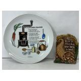 kitchen prayer plate and give daily bread